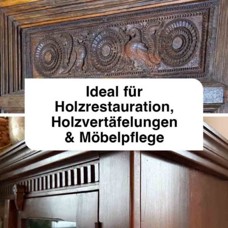 Antik Bienenwachs Ideal für Holzrestauration, Holzvertäfelungen & Möbelpflege
