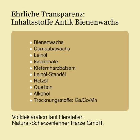 Antik Bienenwachs Natural Naturfarben Antik-Bienenwachs-Inhaltsstoffe-Natural-Naturfarben