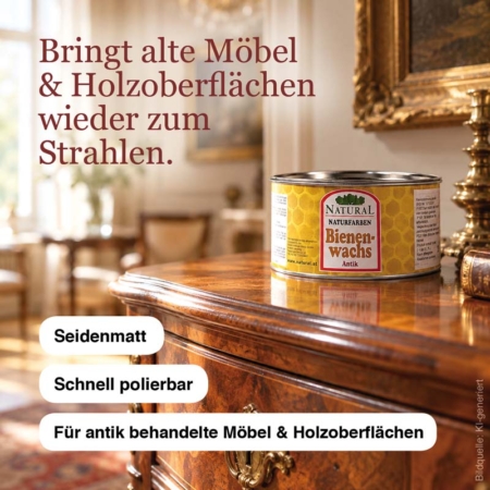 Antik Bienenwachs Natural Naturfarben Antik-Bienenwachs-Natural-Naturfarben