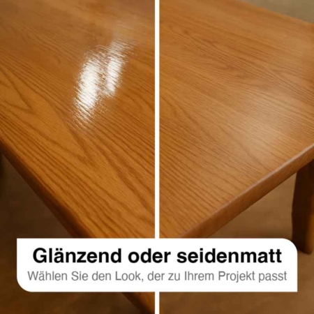 Glänzend oder seidenmatt_Tischoberfläche