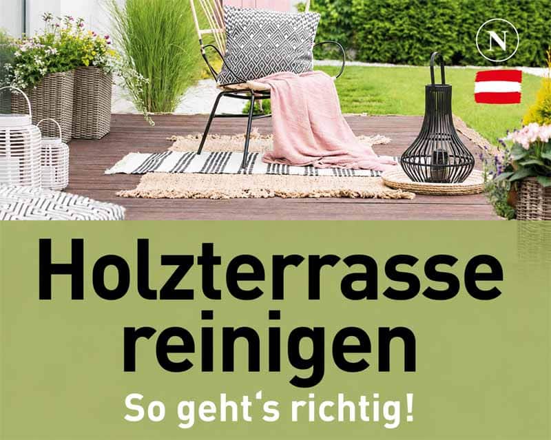 Holzterrasse reinigen - Natural Naturfarben