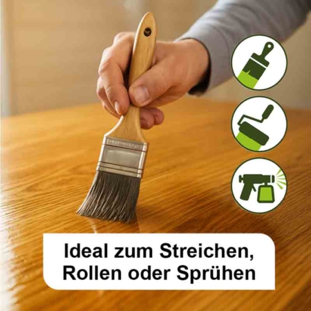 Ideal zum Streichen, Rollen oder Sprühen