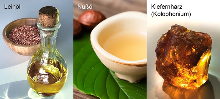 Natural_moebel_hartoel_Leinoel_Nußoel_Kolophonium Leinöl | Nußöl | Kiefernharz (Kolophonium)