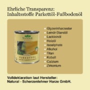 Parkettoel-Fusbodenoel-Inhaltsstoffe-Natural-Naturfarben