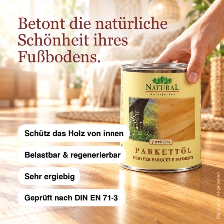 Parkettöl & Fußbodenöl (kalt) Natural Naturfarben Parkettoel-Fusbodenoel-Natural-Naturfarben