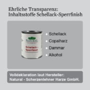 Natural Schellack-Sperrfinish Natural Naturfarben Schellack-Sperrfinish-Inhaltsstoffe-Natural-Naturfarben
