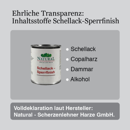 Natural Schellack-Sperrfinish Natural Naturfarben Schellack-Sperrfinish-Inhaltsstoffe-Natural-Naturfarben