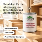Schellack-Sperrfinish-Natural