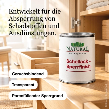 Natural Schellack-Sperrfinish Natural Naturfarben Schellack-Sperrfinish-Natural