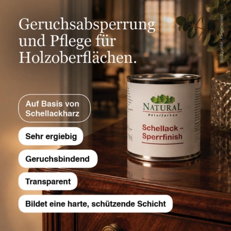 Natural Schellack-Sperrfinish Natural Naturfarben Schellack-Sperrfirnis-Natural-Naturfarben