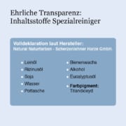 Spezialreiniger Spezialreiniger-Inhaltsstoffe-Natural-Naturfarben