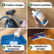 Spezialreiniger Natural Holzbodenseife Verarbeitung