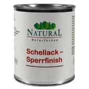 Produktbild der Dose Natural Schellack-Sperrfinish – hochwertige Holzversiegelung auf natürlicher Basis.