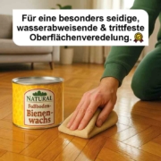 Fußboden-Bienenwachs Natural Naturfarben seidige, wasserabweisende & trittfeste Oberflächenveredelung