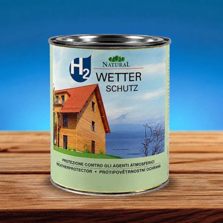 H2 Wetterschutz Natural Naturfarben H2 Wetterschutz - wasserbasierter Schutzanstrich über Holzlasur