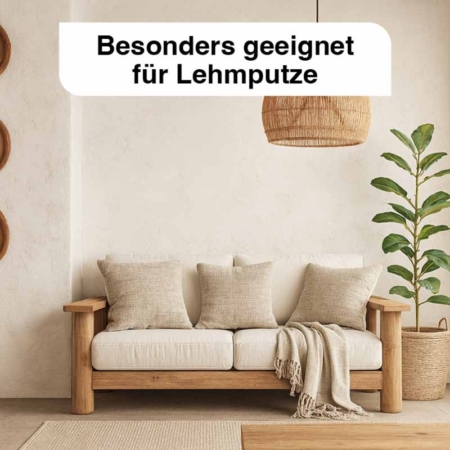 Naturharz Wandfarbe besonders geeignet für Lehmputze
