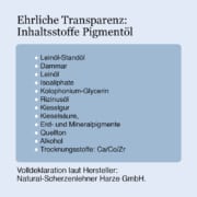 Pigmentoel-Inhaltsstoffe-Natural