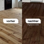 Pigmentöl (Profiline) Natural Naturfarben Pigmentöl vorher-nachher