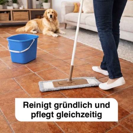 Reinigt gründlich und pflegt gleichzeitig