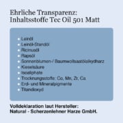 Tec-Oil-501-Matt-Inhaltsstoffe-Natural-Naturfarben