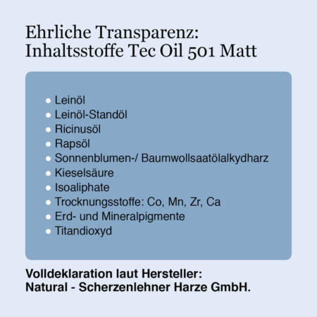 Tec-Oil-501-Matt-Inhaltsstoffe-Natural-Naturfarben