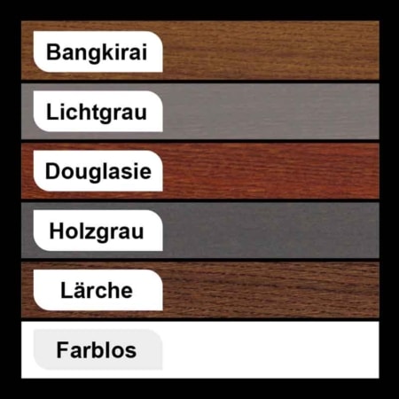 Natural Terrassenöl Farbauswahl