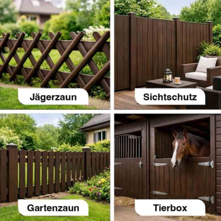 Zaunlasur Natural Naturfarben Zaunlasur-Holzstrukturen im Garten und Hof