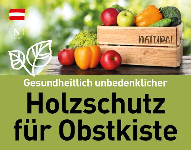 Gesundheitlich unbedenklicher Holzschutz für Obstlagerung in Holzkiste Natural Naturfarben NATURAL NATURFARBEN Gesundheitlich unbedenklicher Holzschutz fuer Obstlagerung in Holzkiste - Natural Naturfarben