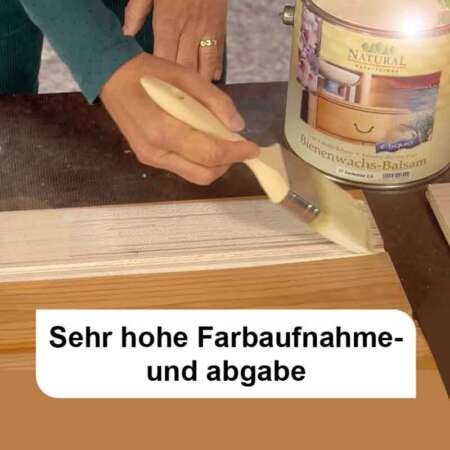 Flachpinsel in Profiqualität Natural Naturfarben hohe_farbaufnahme