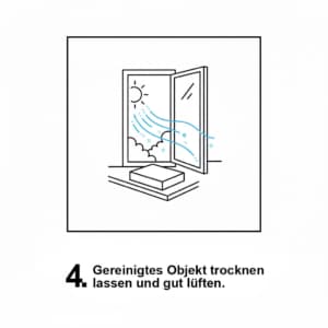 24 h trocknen lassen, dünn neu einpflegen. Vorher/Nachher: Überölung entfernt
