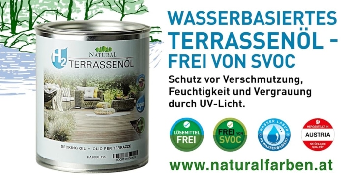 Video: Wasserbasiertes Terrassenöl von Natural Natural Naturfarben natural h2 terrassenoel loesemit - Natural Naturfarben