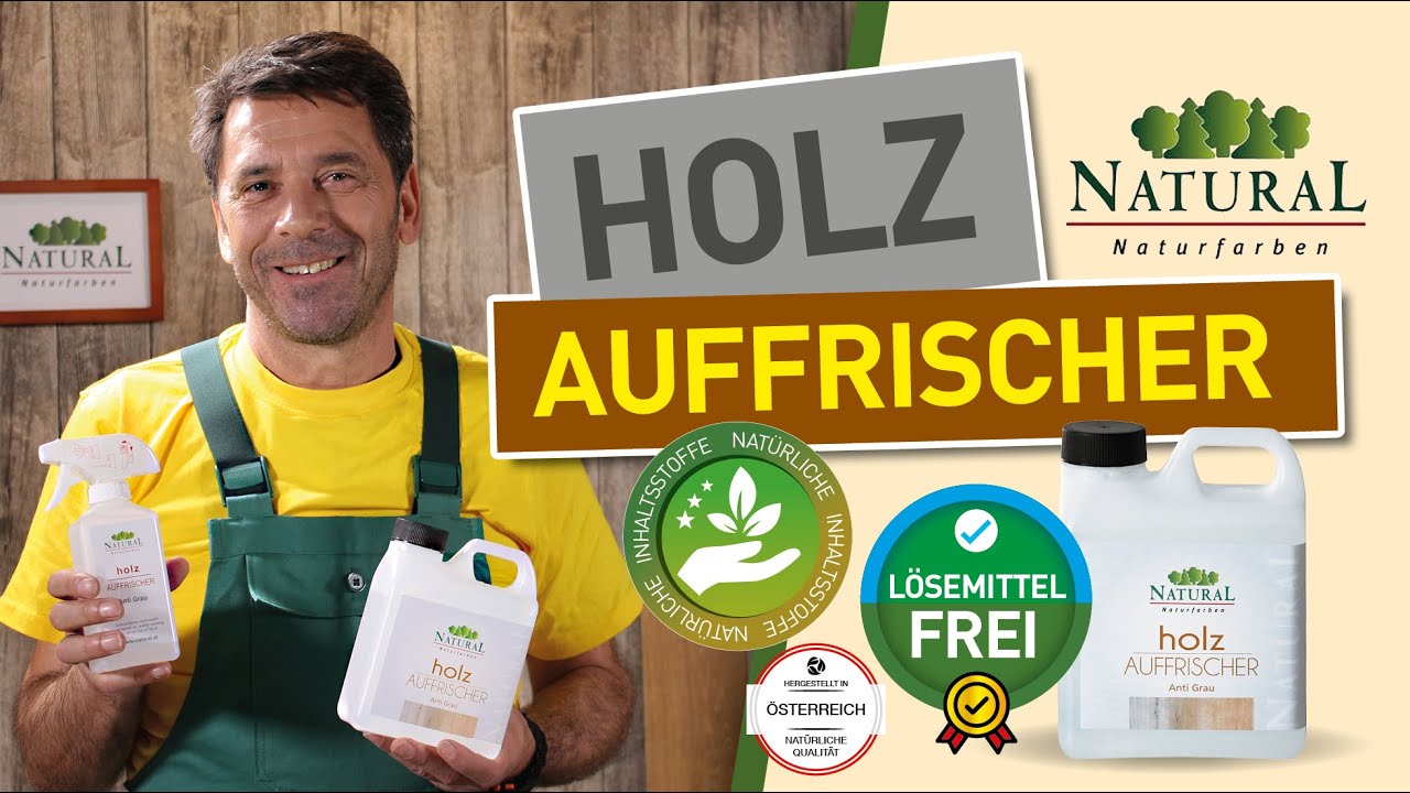 Video: Natural Holzauffrischer anwenden Natural Naturfarben Video-Startbild: Natural Holzauffrischer anwenden