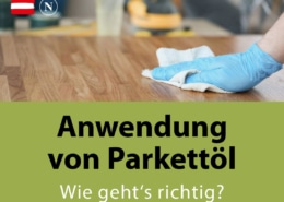 Parkettöl Anwendung Natural Naturfarben Parkettöl Anwendung: Person ölt Parkettboden
