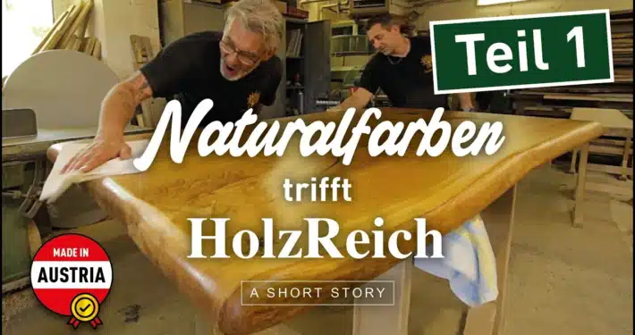 Startbild Video: Holz-Tischplatte ölen mit Natural Möbel-Hartöl