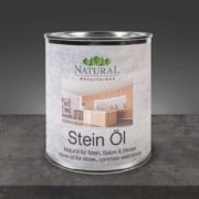 Steinöl von Natural Naturfarben - Dose steht auf Steinplatte