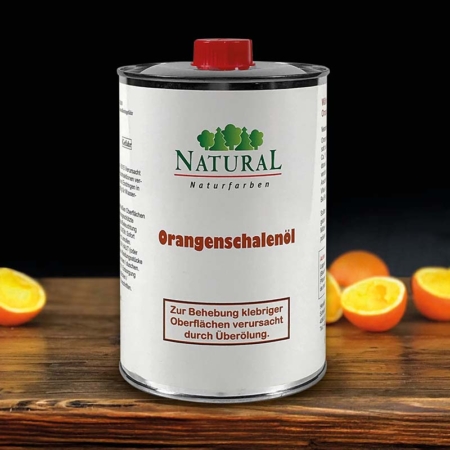 Orangenschalenöl Natural Naturfarben Natural Orangenschalenöl - Überölung entfernen - Dose im Verkauf bei naturalfarben.at
