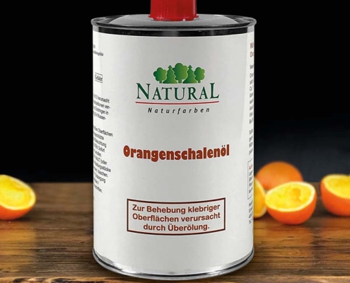 natural_orangenschalenoel Natural Orangenschalenöl - Überölung entfernen - Dose im Verkauf bei naturalfarben.at