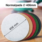 Normalpad Reinigungspad Natural Naturfarben Normalpads Reinigungspads für Einscheibenmaschinen