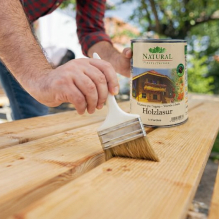 Holzschutz Öl richtig auftragen holz lasur auftragen pinsel holzschutz - Natural Naturfarben