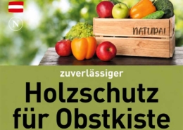 Gesundheitlich unbedenklicher Holzschutz für Obstlagerung in Holzkiste Natural Naturfarben Holzschutz fuer Obstkiste - Natural Naturfarben