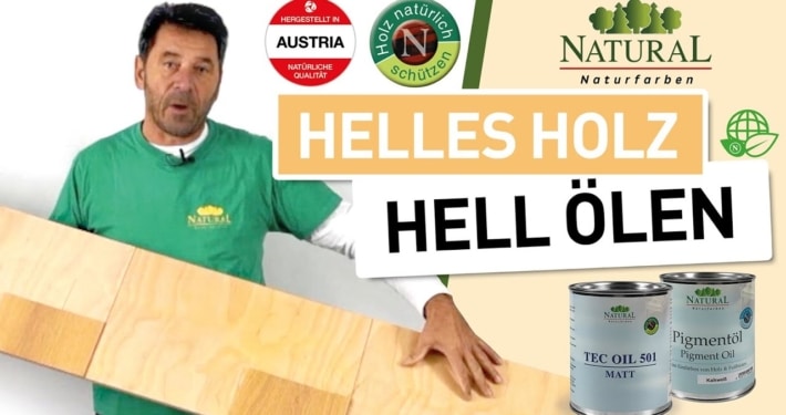 Video: Helles Holz hell ölen – Parkett ölen ohne Anfeuern Natural Naturfarben Video-Startbild: Helles Holz hell ölen – Parkett ölen ohne Anfeuern