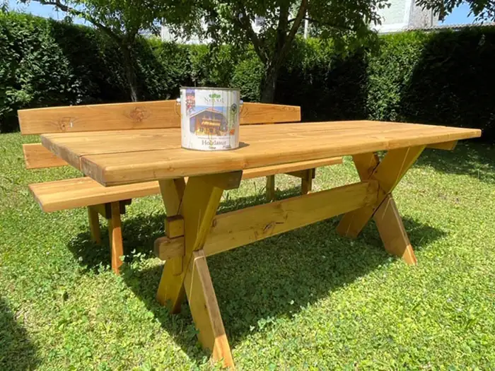 Natural Naturfarben Onlineshop Natural Naturfarben Naturalfarben Natural Holzlasur Eiche - Holztisch pflegen