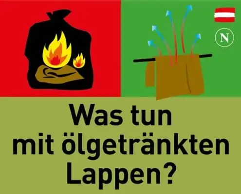 Selbstentzündung Öllappen Selbstentzündung Öllappen - Was tun mit Öllappen?