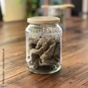 Selbstentzündung Öllappen Natural Naturfarben Öllappen entsorgen Glasdose mit Deckel